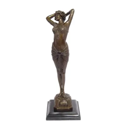 Zdjęcie Wyjątkowa rzeźba pięknej kobiety wykonana z brązu