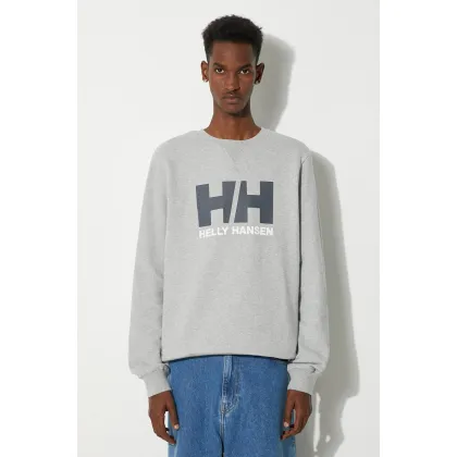 Zdjęcie Helly Hansen bluza bawełniana męska kolor szary 34000