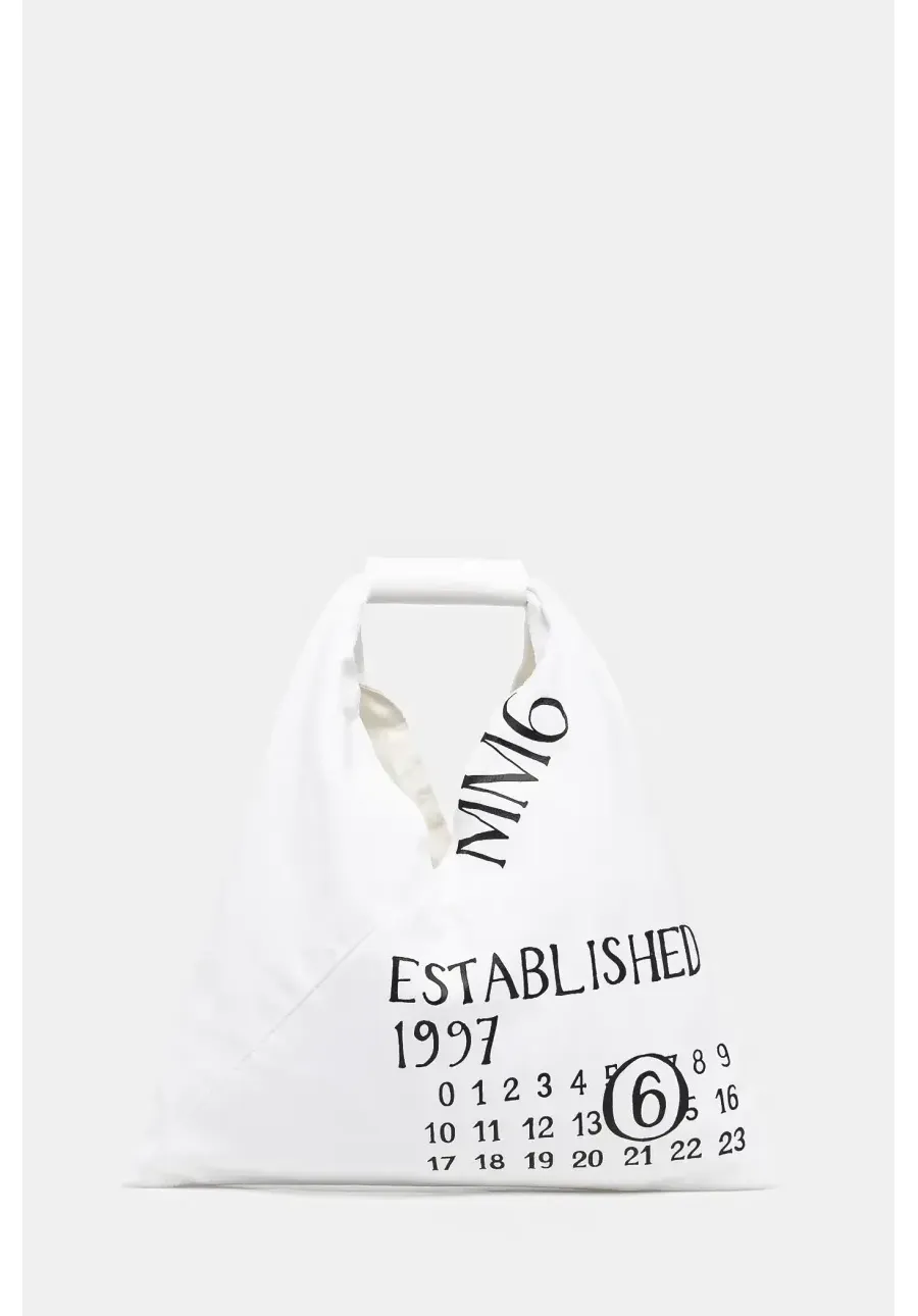 obrazek 1 MM6 Maison Margiela torebka bawełniana kolor biały SB6WD0013