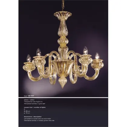 Zdjęcie Żyrandol z sześcioma światłami o wyjątkowym designie - Il Paralume Marina