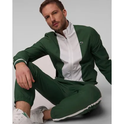 Zdjęcie Zielono-biały Komplet Dresowy Męski Lacoste Wh7581 Danił Miedwiediew