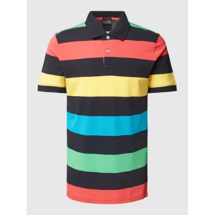 Zdjęcie Koszulka polo o kroju regular fit ze wzorem w paski