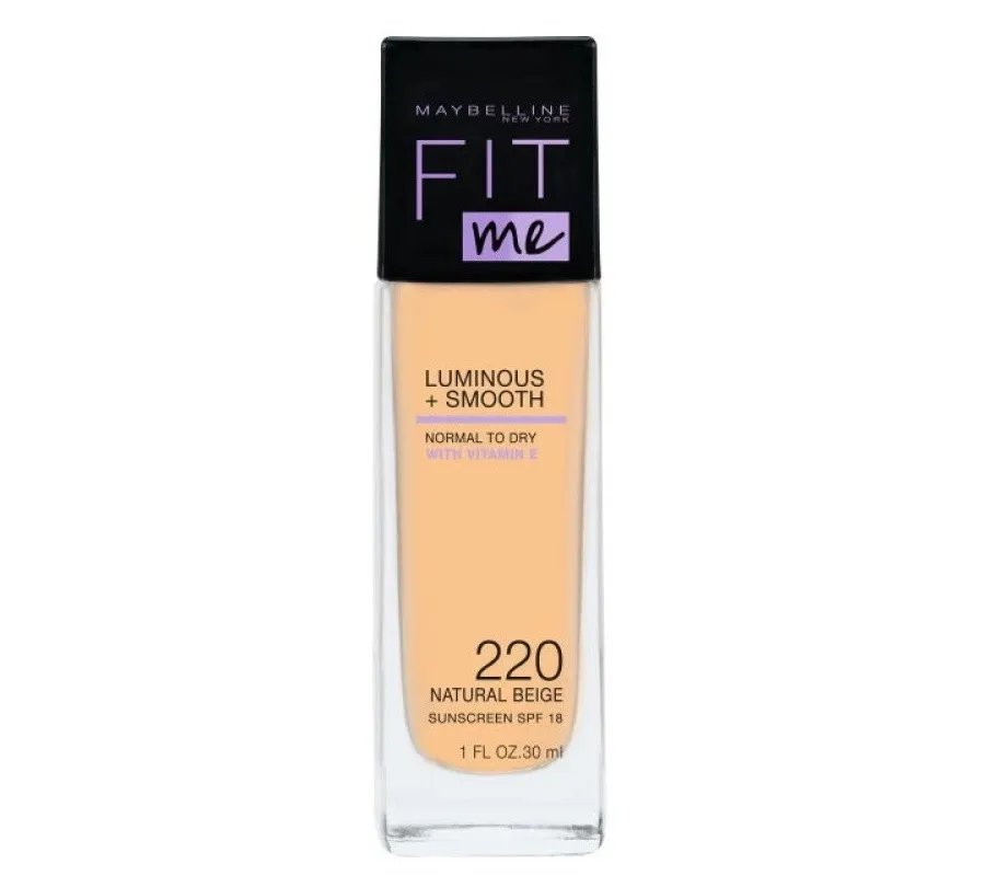 obrazek 1 Maybelline Fit Me Luminous & Smooth podkład do twarzy, 220 Natural Beige Natural Beige 30 ml