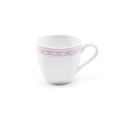 Zdjęcie Wyjątkowa filiżanka do espresso z porcelany z subtelnym różowym zdobieniem – Leander