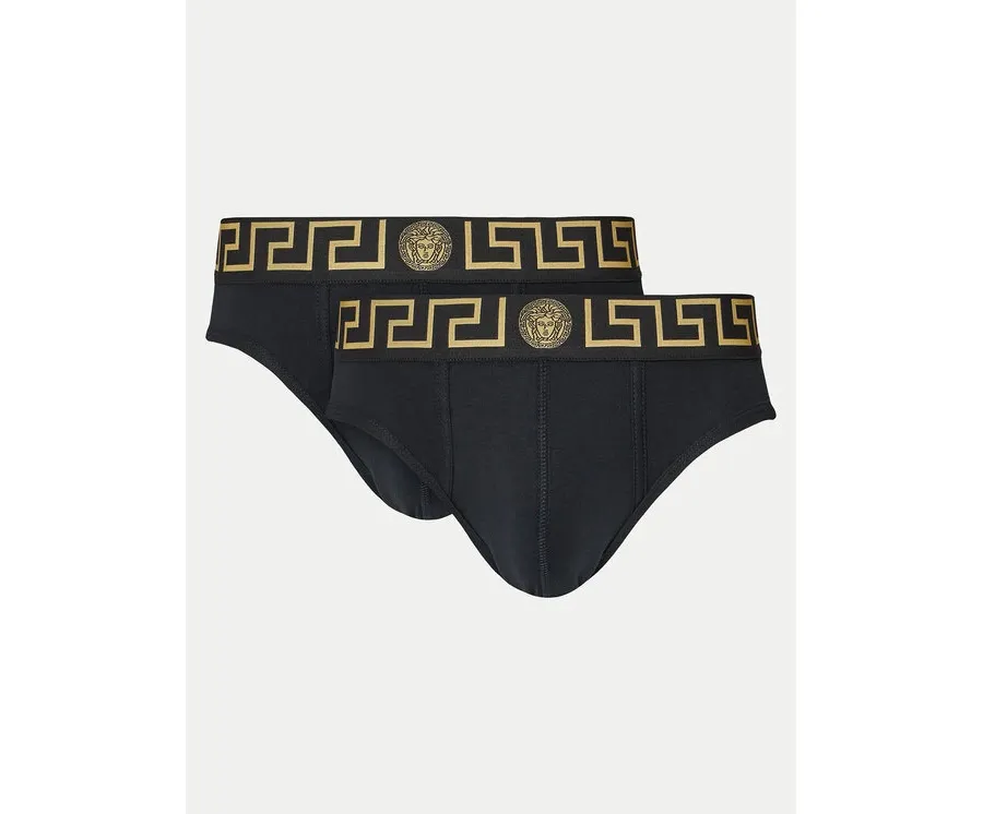 obrazek 1 Versace Komplet 2 par slipów AU10180 1A10011 Czarny