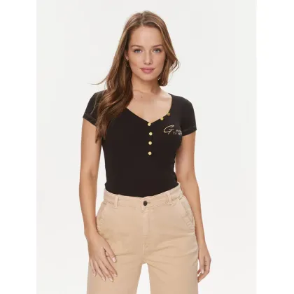 Zdjęcie Guess T-Shirt W4RP47 K1814 Czarny Regular Fit