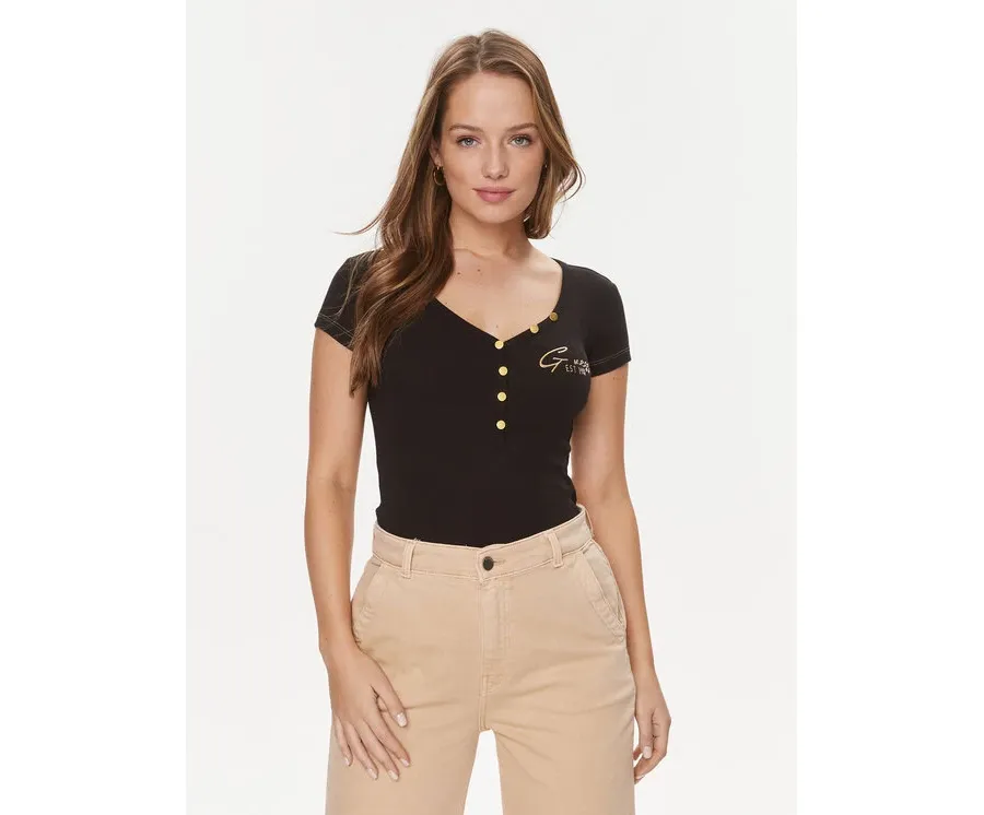 obrazek 1 Guess T-Shirt W4RP47 K1814 Czarny Regular Fit