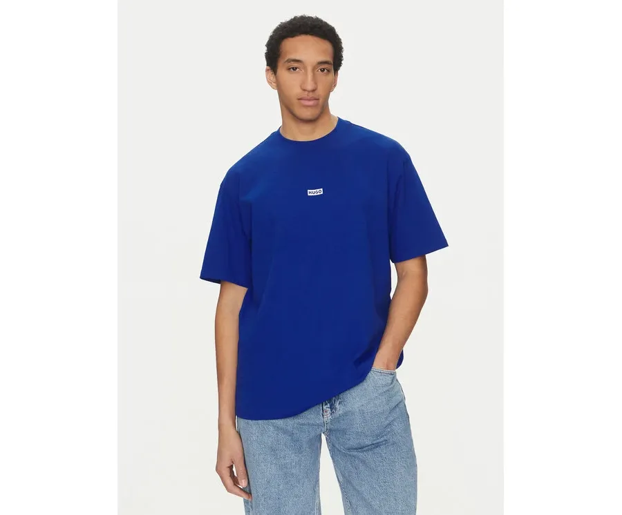 obrazek 1 HUGO T-Shirt Nalono 50509776 Niebieski Loose Fit