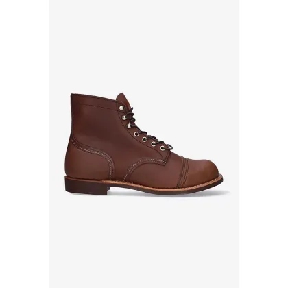 Zdjęcie Red Wing buty skórzane Iron Ranger męskie kolor brązowy 8111