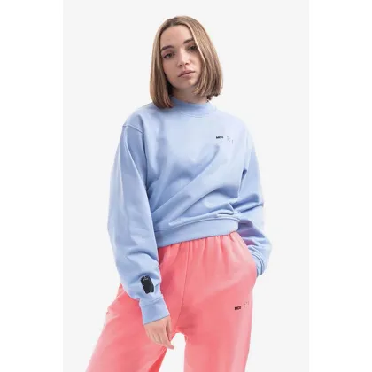 Zdjęcie MCQ bluza bawełniana damska kolor niebieski gładka 624675RSJ765355-PURPLE
