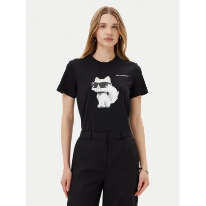 Zdjęcie KARL LAGERFELD T-Shirt A2W17119 Czarny Regular Fit