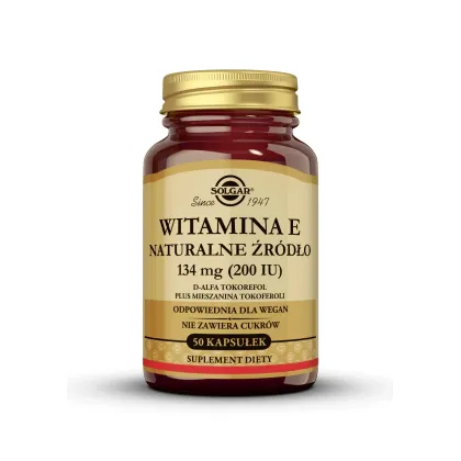 Zdjęcie Solgar Naturalna witamina E 134 mg kapsułki