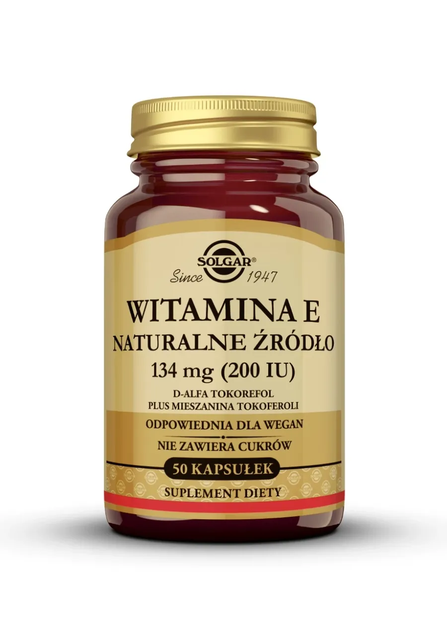 obrazek 1 Solgar Naturalna witamina E 134 mg kapsułki