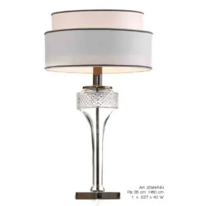 Picture Italian hand-cut crystal table lamp - Il Paralume Marina