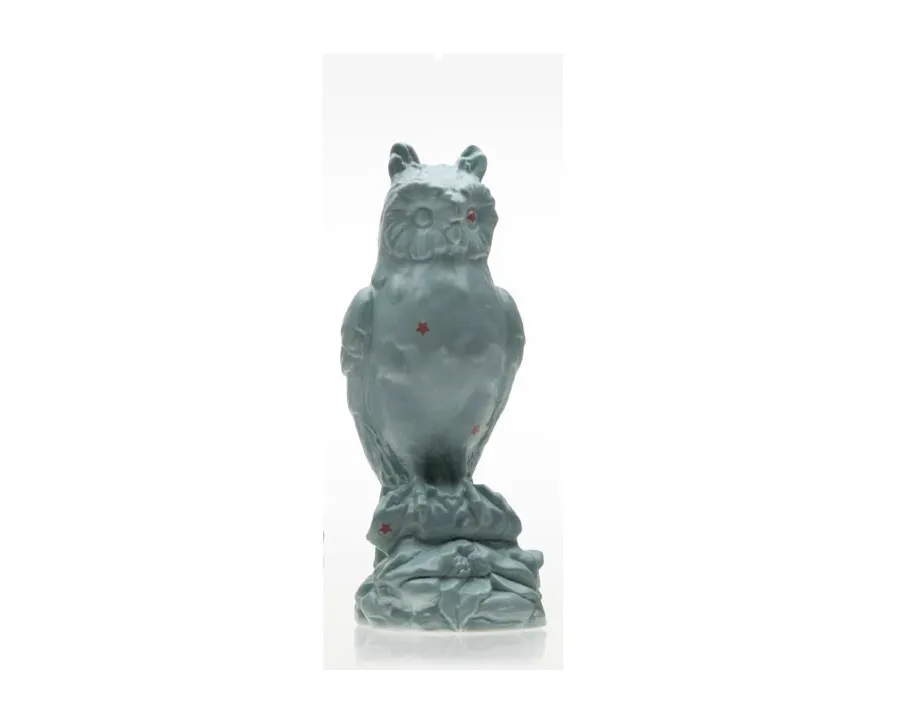 obrazek 1 Artystyczna, ceramiczna figurka małej sowy do awangardowych aranżacji
