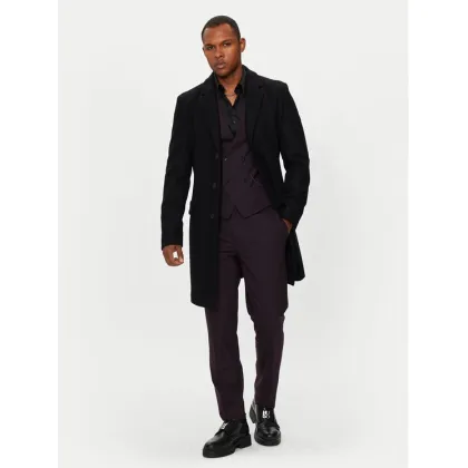 Zdjęcie Hugo Płaszcz wełniany Migor 2441 50528793 Czarny Slim Fit HUGO