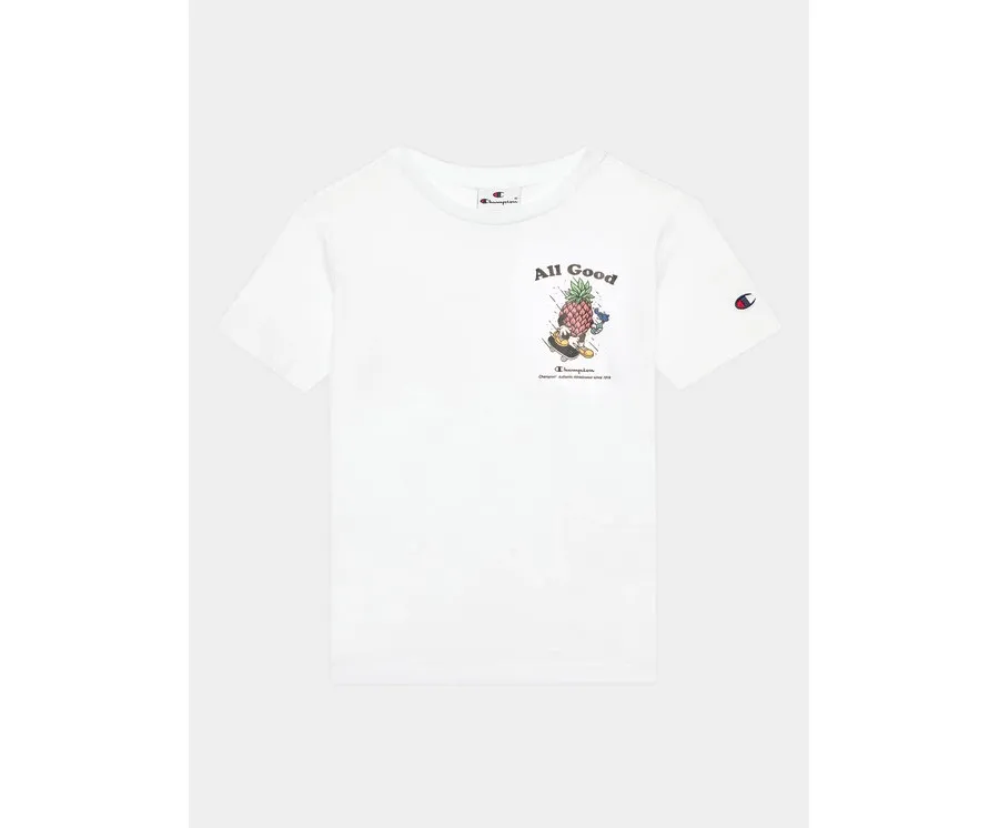 obrazek 1 Champion T-Shirt 306375 Biały Regular Fit