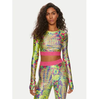 Zdjęcie Versace Jeans Couture Bluzka 76HAH218 Kolorowy Slim Fit