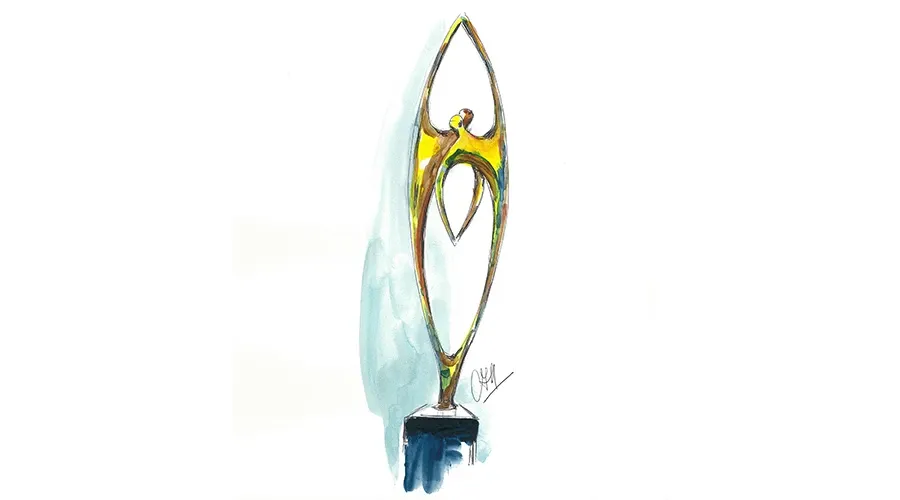 obrazek 2 Elegancka statuetka wykonana z brązu "Współpraca" - fantastyczny prezent z okazji jubileuszu firmy