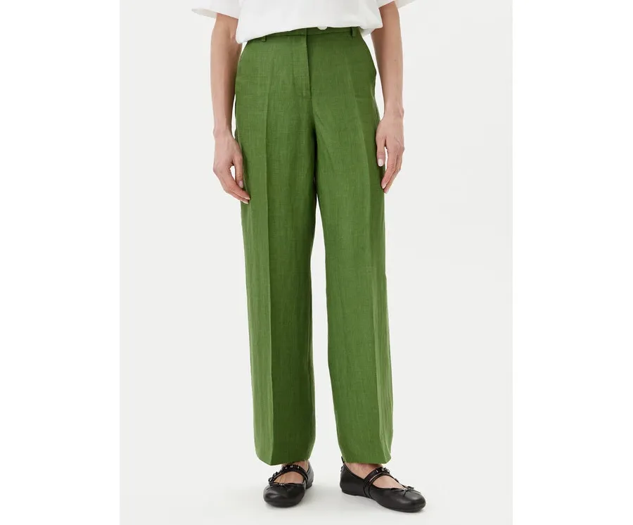 obrazek 1 Weekend Max Mara Spodnie materiałowe Malizia 2515131052 Zielony Regular Fit
