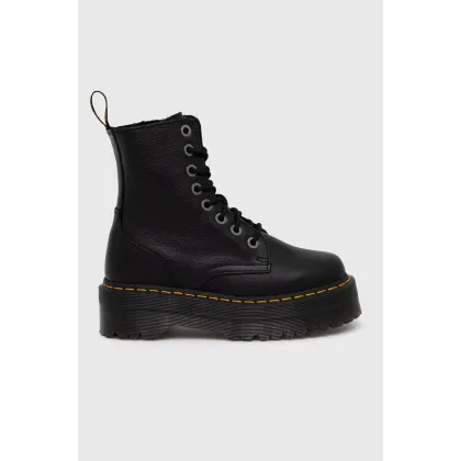 Zdjęcie Dr. Martens workery skórzane Jadon III kolor czarny na płaskim obcasie DM26378001