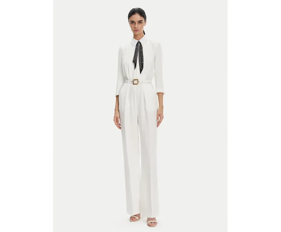 obrazek 1 Elisabetta Franchi Kombinezon TU-047-52E2 Biały Regular Fit