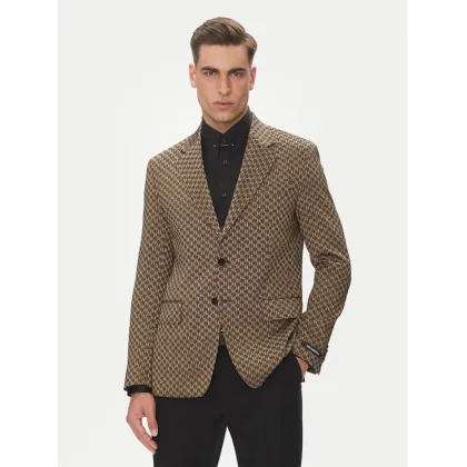 Zdjęcie KARL LAGERFELD Marynarka 155106 552115 Brązowy Slim Fit
