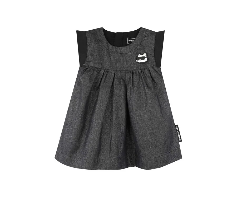 obrazek 1 Karl Lagerfeld Kids Sukienka codzienna Z30514 S Szary Regular Fit