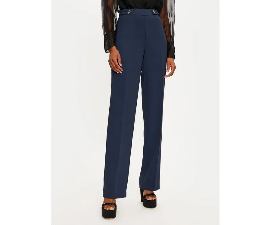 obrazek 1 TWINSET Spodnie materiałowe 242TP2351 Granatowy Straight Leg