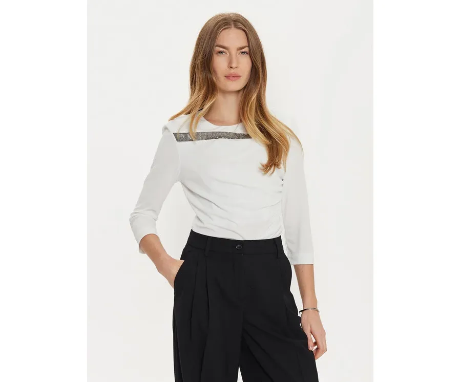 obrazek 1 Rinascimento Bluzka CFC0121171003 Biały Regular Fit