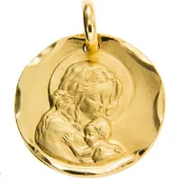 Zdjęcie Medalik Madonna z Dzieciątkiem śr. 13mm.
