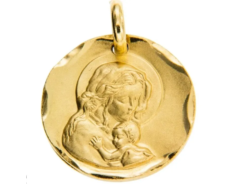 obrazek 1 Medalik Madonna z Dzieciątkiem śr. 13mm.