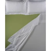 Picture Italian pistachio-colored sheets for the bedroom