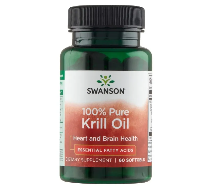 obrazek 1 Swanson Krill Oil Olej z kryla antarktycznego 500 mg Kapsułki