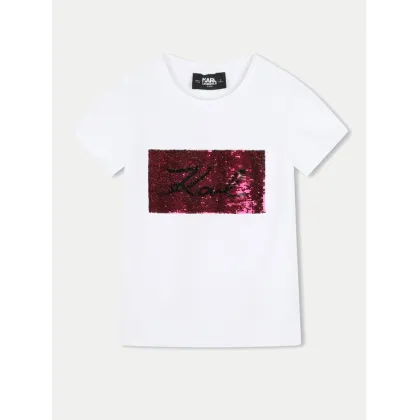 Zdjęcie Karl Lagerfeld Kids T-Shirt Z30210 S Biały Regular Fit