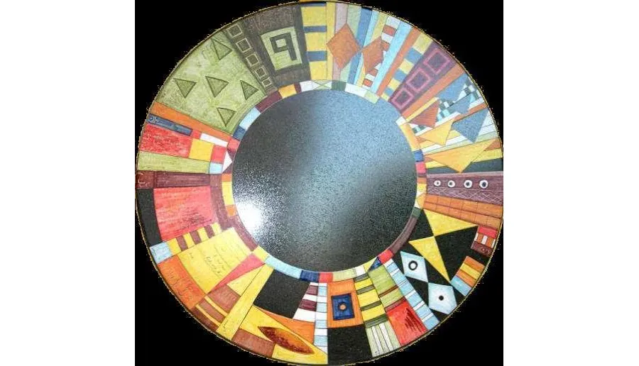 obrazek 1 Blat ogrodowy z lawy zdobiony oryginalnym wzorem - Ceramiche Valchida