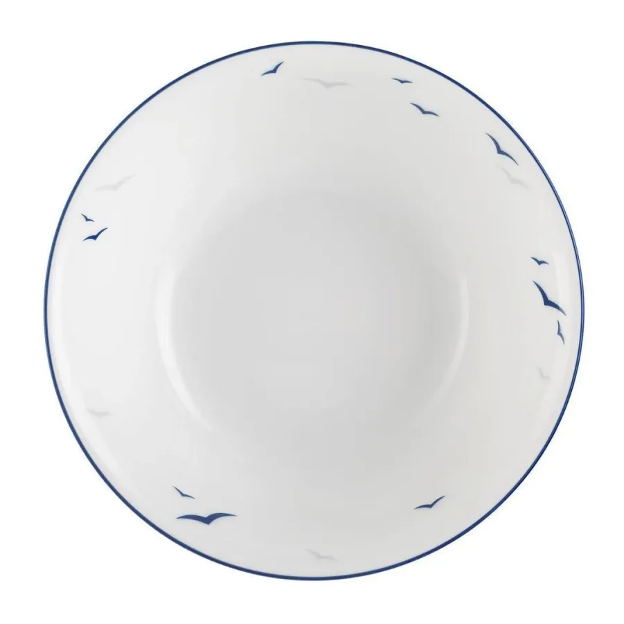 obrazek 2 Stylowa okrągła mała miska z porcelany zdobiona motywem ptaków w stylu klasycznym – Tettau