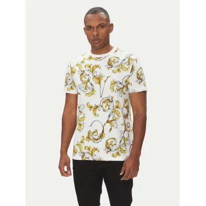 Zdjęcie Versace Jeans Couture T-Shirt 78GAH6S0 Biały Regular Fit