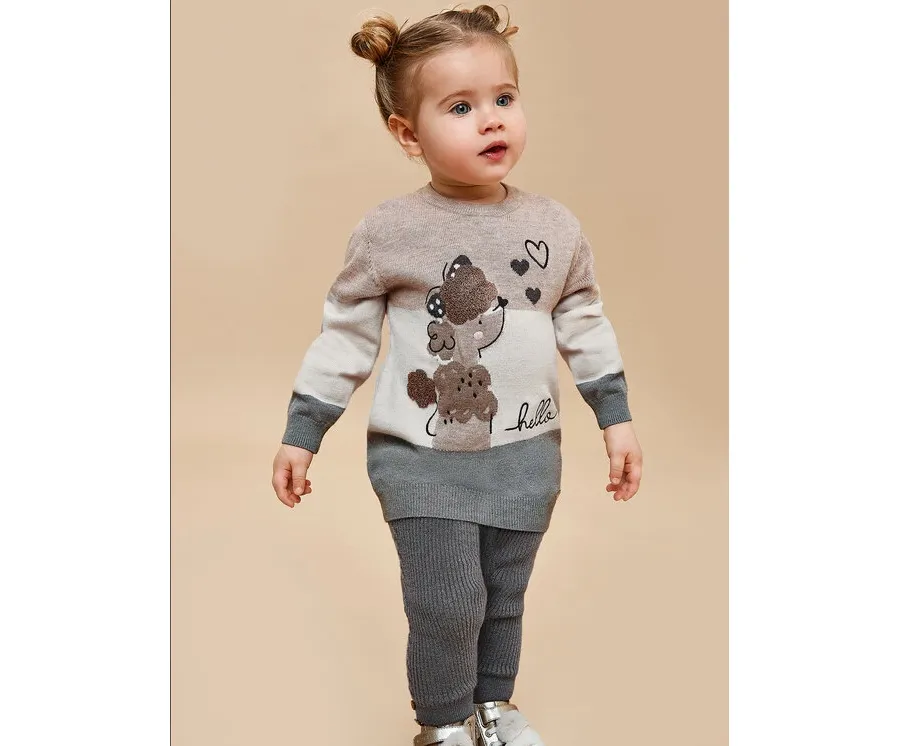 obrazek 1 Mayoral Legginsy 10.530 Szary Regular Fit