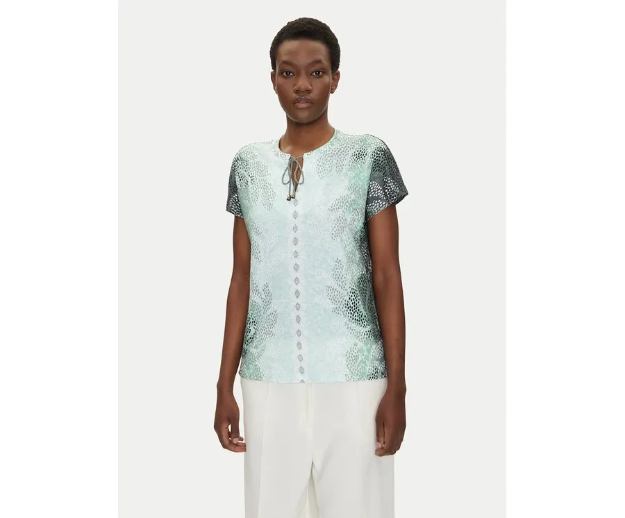 obrazek 1 Olsen T-Shirt 11105067 Zielony Regular Fit