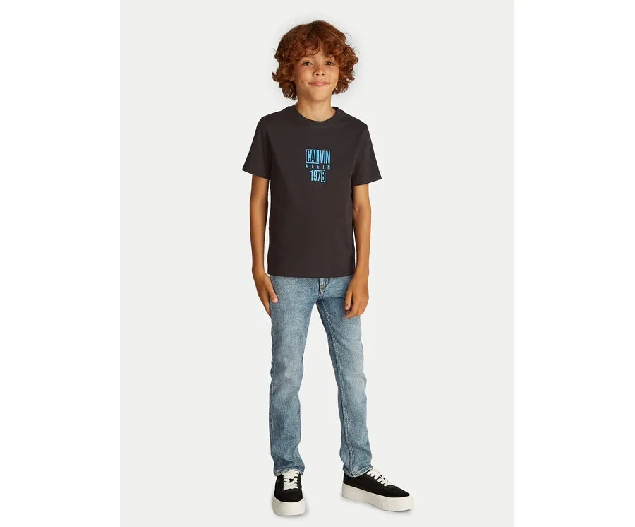 obrazek 1 Calvin Klein Jeans T-Shirt Good Level IB0IB02456 Czarny Regular Fit