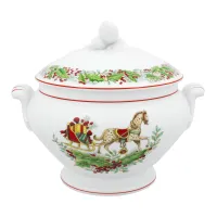 Zdjęcie Stylowa porcelanowa waza z kolekcji Christmas Magic inspirowanej Londynem - Vista Alegre