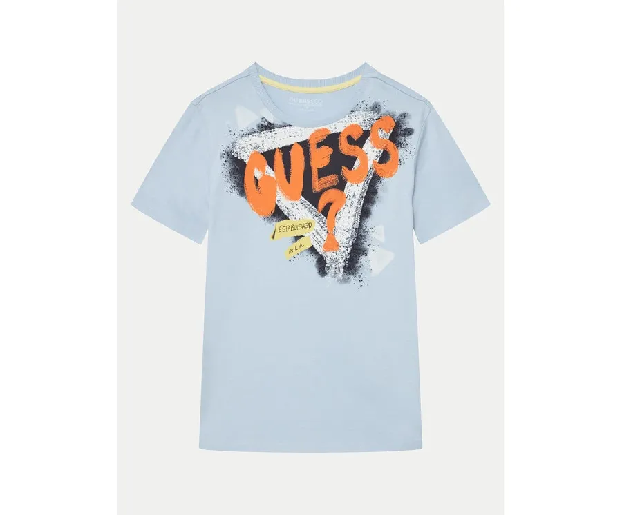 obrazek 1 Guess T-Shirt L5GI00 K8HM4 Niebieski Regular Fit