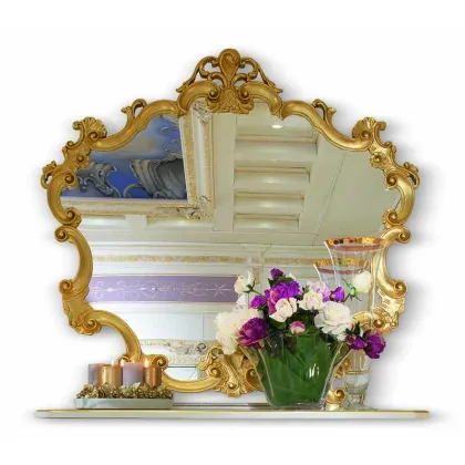 Zdjęcie Ekskluzywne antyczne lustro o oryginalnym kształcie