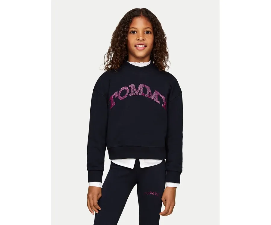 obrazek 1 Tommy Hilfiger Bluza KG0KG08187 Granatowy Regular Fit