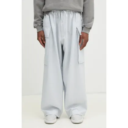 Zdjęcie Y-3 spodnie Sport Uniform 3-Stripes Cargo Pants męskie kolor szary w fasonie cargo JM7800