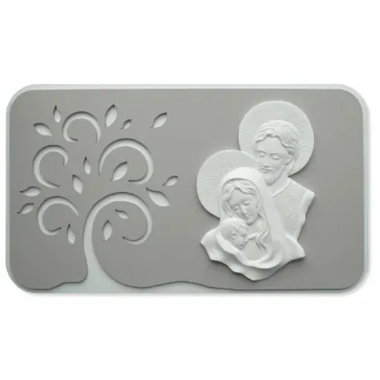Picture Stylish wall panel 70x40 cm with a depiction of the Holy Family