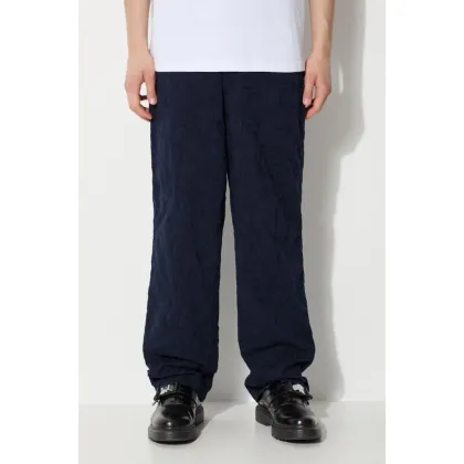 Zdjęcie Corridor spodnie bawełniane Floral Embroidered Trouser kolor granatowy proste TR0076