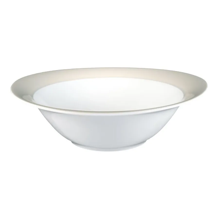 obrazek 1 Duża okrągła porcelanowa miska 28 cm w kolorze wanilii - Seltmann Weiden