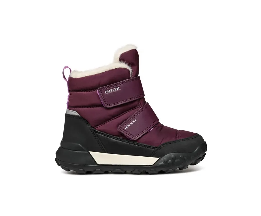 obrazek 1 Geox Śniegowce J Trekkyup Girl B Ab J46M7B 0FU50 C7005 D Bordowy